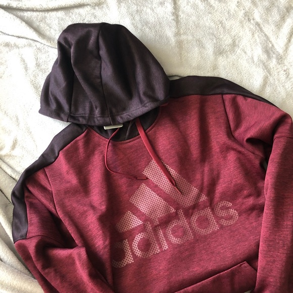 Adidas Climawarm Red Hoodie - Picture 4 of 8